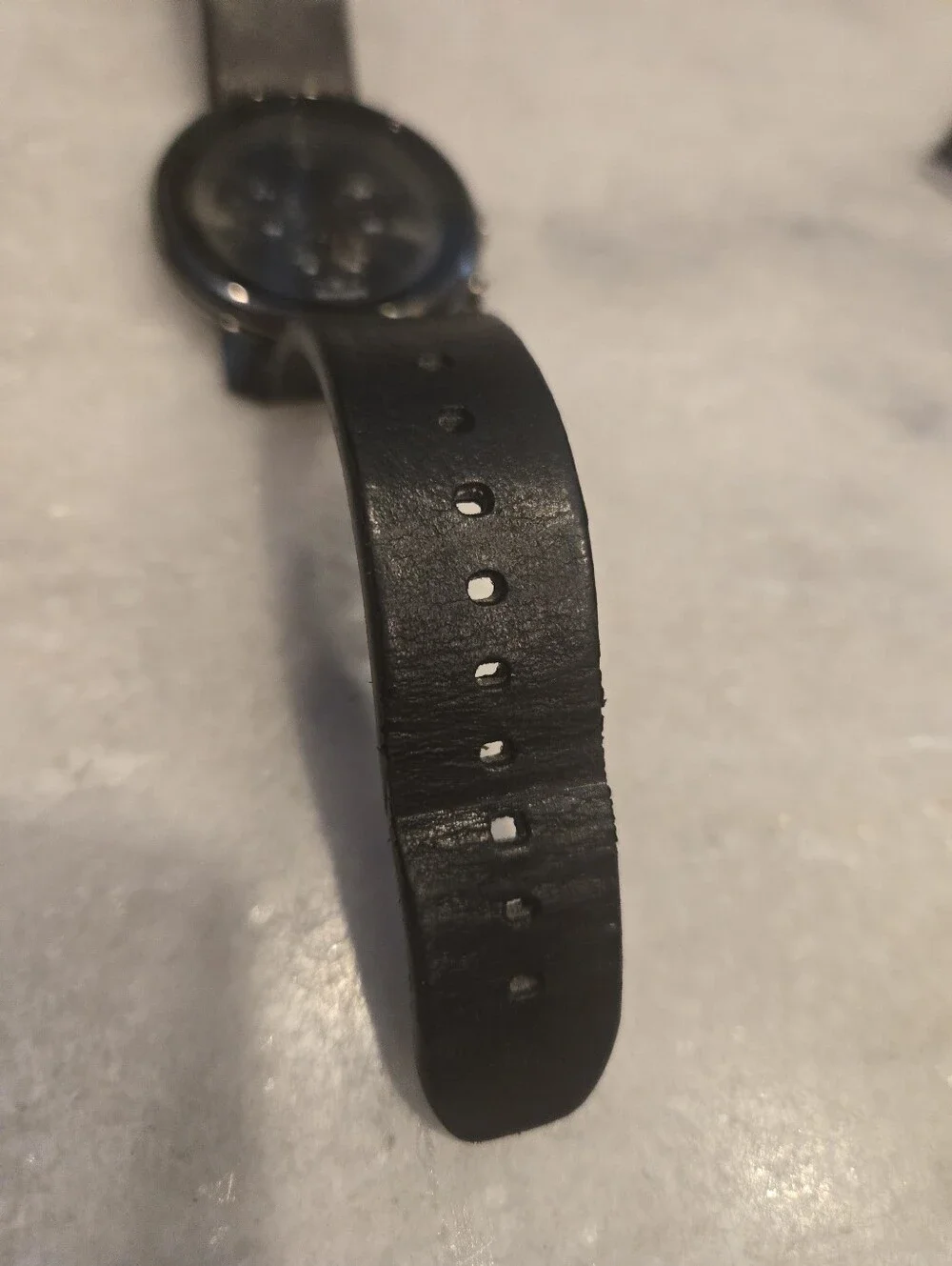 Movado Bold Chronograph Black Leather Men’s Watch $800